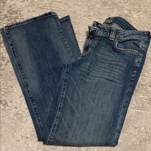American Eagle Outfitters Dark Blue Straight Leg Jeans